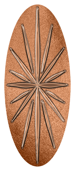 493 DA18 603 CP Starburst Copper